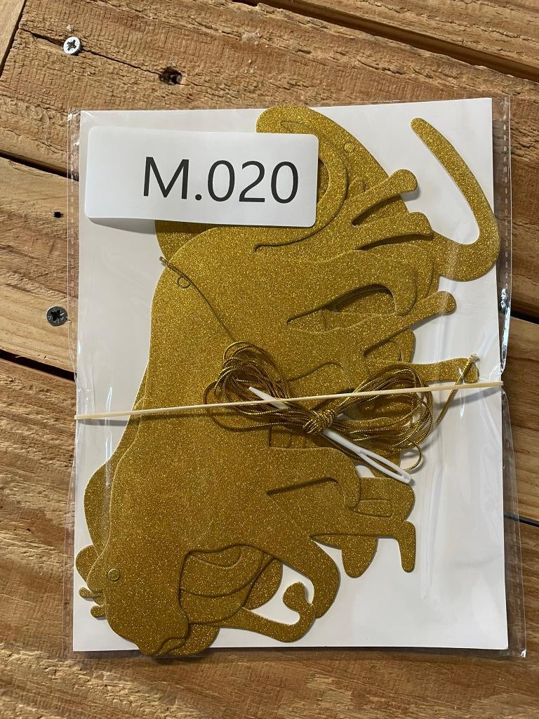 Jungle decoratie slinger goud, Versiering, Nijverheidsweg-Noord 77, 3812PK, Amersfoort, Verjaardag, Zo goed als nieuw