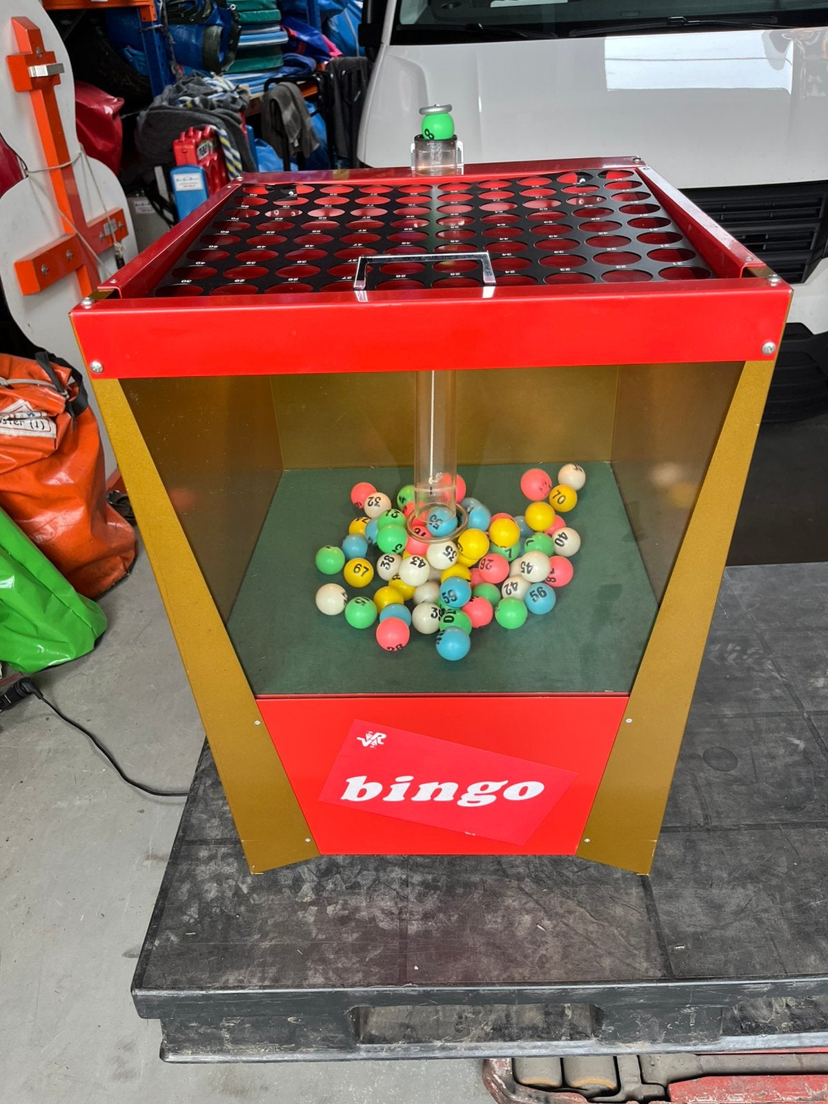Bingo - Bingo Machine intr voor springkussen verhuur bedrijf, Ophalen, Zo goed als nieuw, Overige