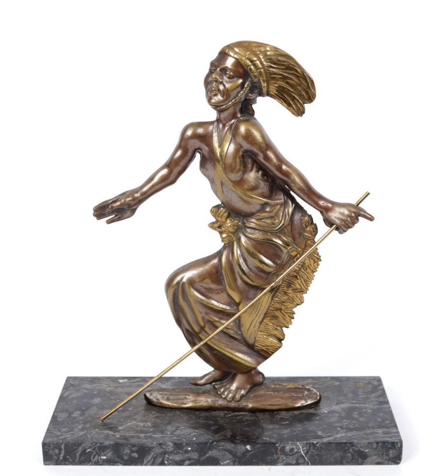 Origineel Frans Art Deco bronzen beeld, Antiek en Kunst, Ophalen of Verzenden
