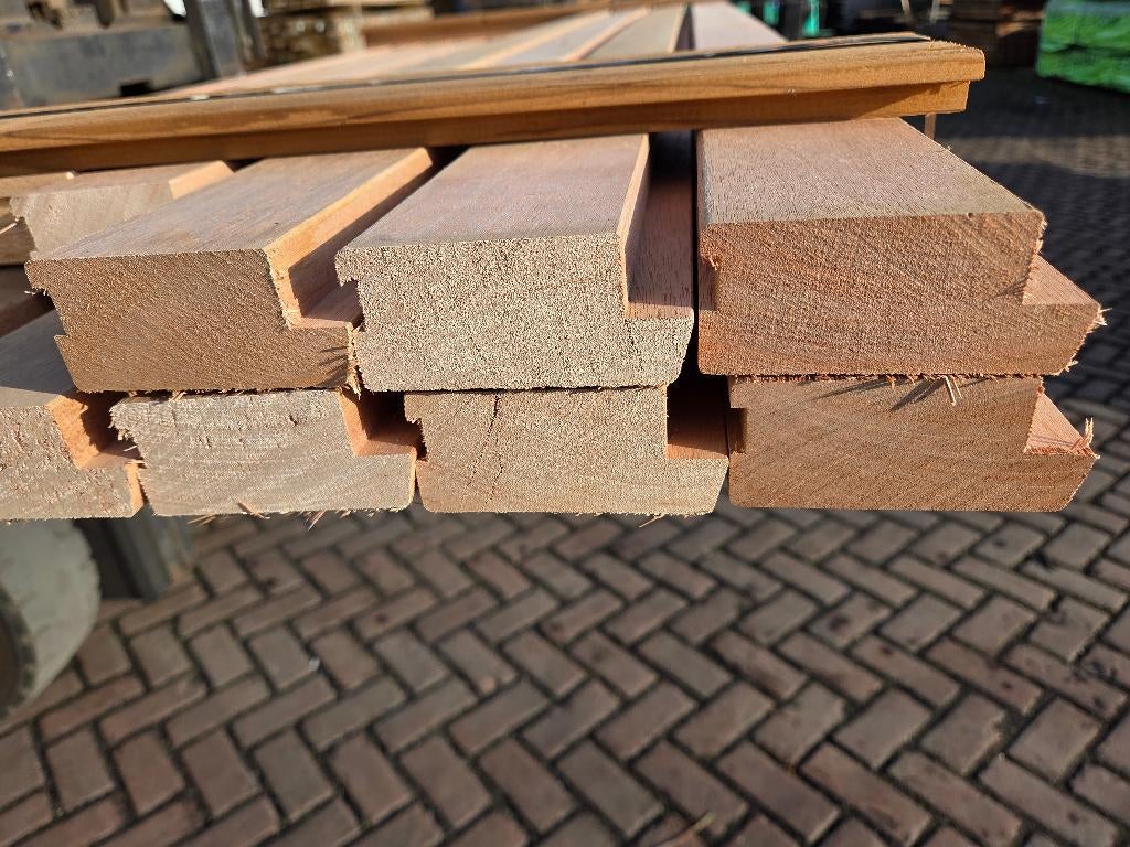 Meranti raamprofiel rp2 4.0x9.0 cm - nr: HB39, Doe-het-zelf en Verbouw, Hout en Planken, Ophalen, Overige typen, Nieuw, 200 tot 250 cm