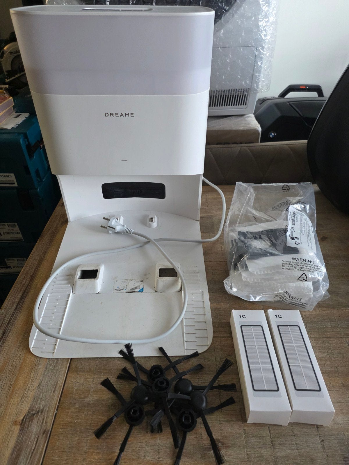 Dreame RCLD1 basisstation + accessoires L10s Plus, Witgoed en Apparatuur, Ophalen, Gebruikt, Robotstofzuiger, Dreame