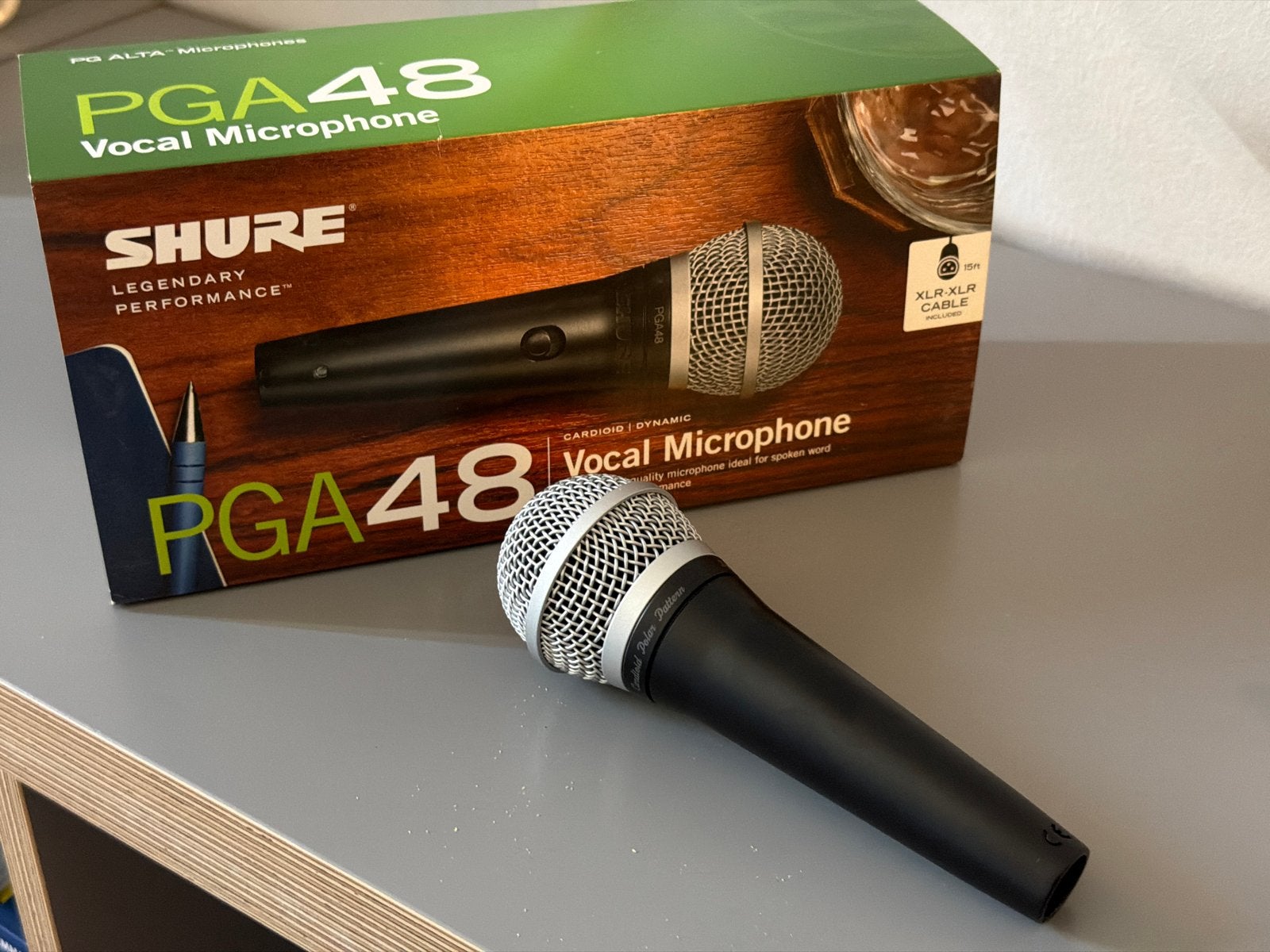Shure PGA48 Vocale Microfoon - Zo goed als nieuw, Ophalen of Verzenden, Zo goed als nieuw, Zangmicrofoon