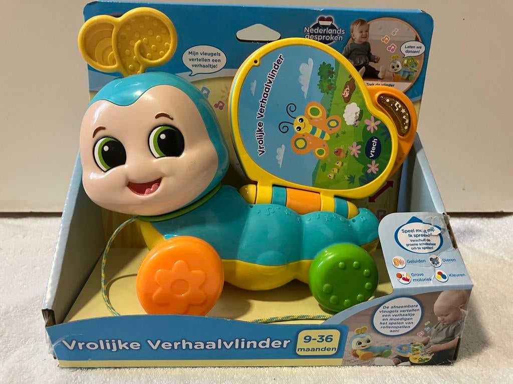 VTech Baby verhaalvlinder met afneembare vleugels, Ophalen of Verzenden, Zo goed als nieuw, 6 maanden tot 2 jaar
