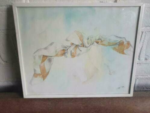 Orig. Aquarel don't forget niet vergeten Mariska Pisam 1989, Antiek en Kunst, Kunst | Schilderijen | Klassiek, Ophalen