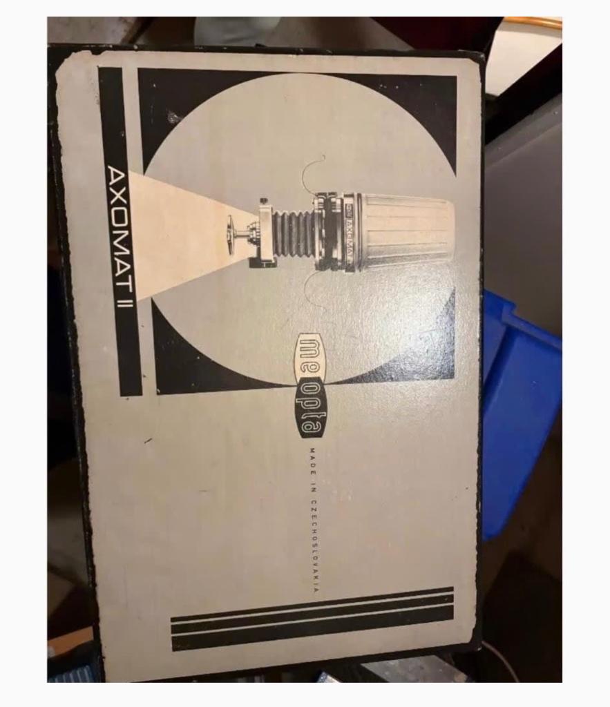 Meopta Axomat II fotovergroter, Ophalen, Gebruikt, Complete dokaset, Draagbaar
