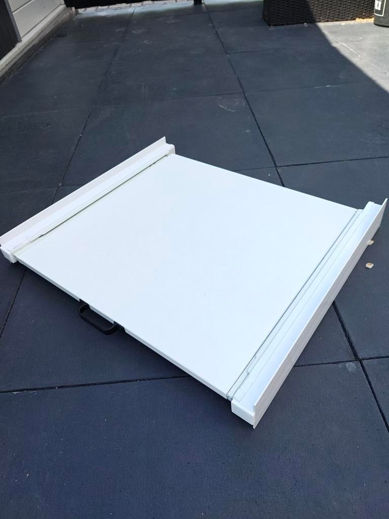 Witte Uitschuifbare plank met zwarte handgreep, Witgoed en Apparatuur, Onderdelen en Toebehoren, Ophalen of Verzenden, Gebruikt