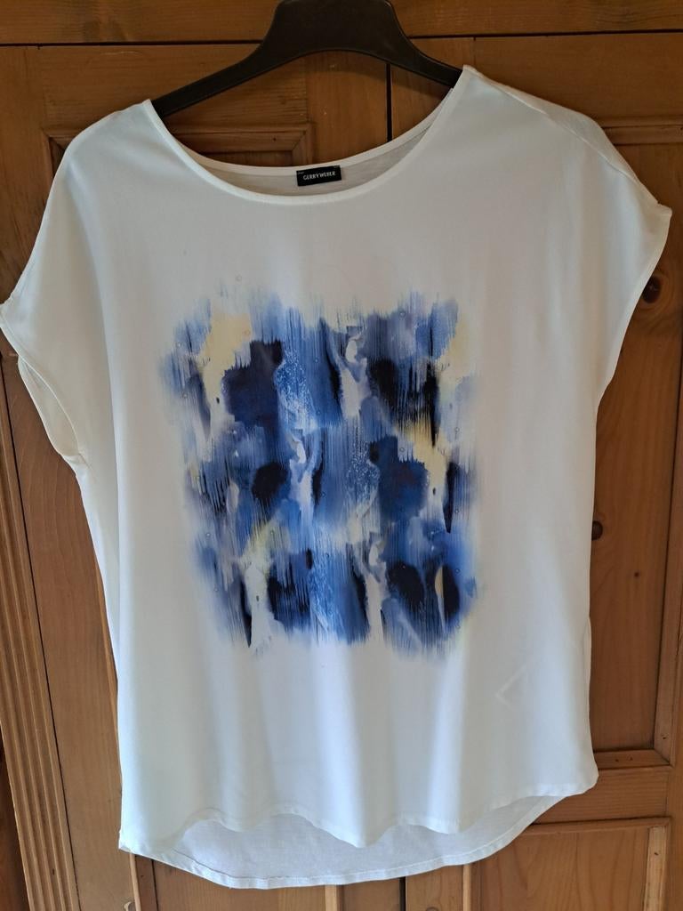 GERRY WEBER shirt 40, Maat 38/40 (M), Wit, Ophalen of Verzenden, Zo goed als nieuw