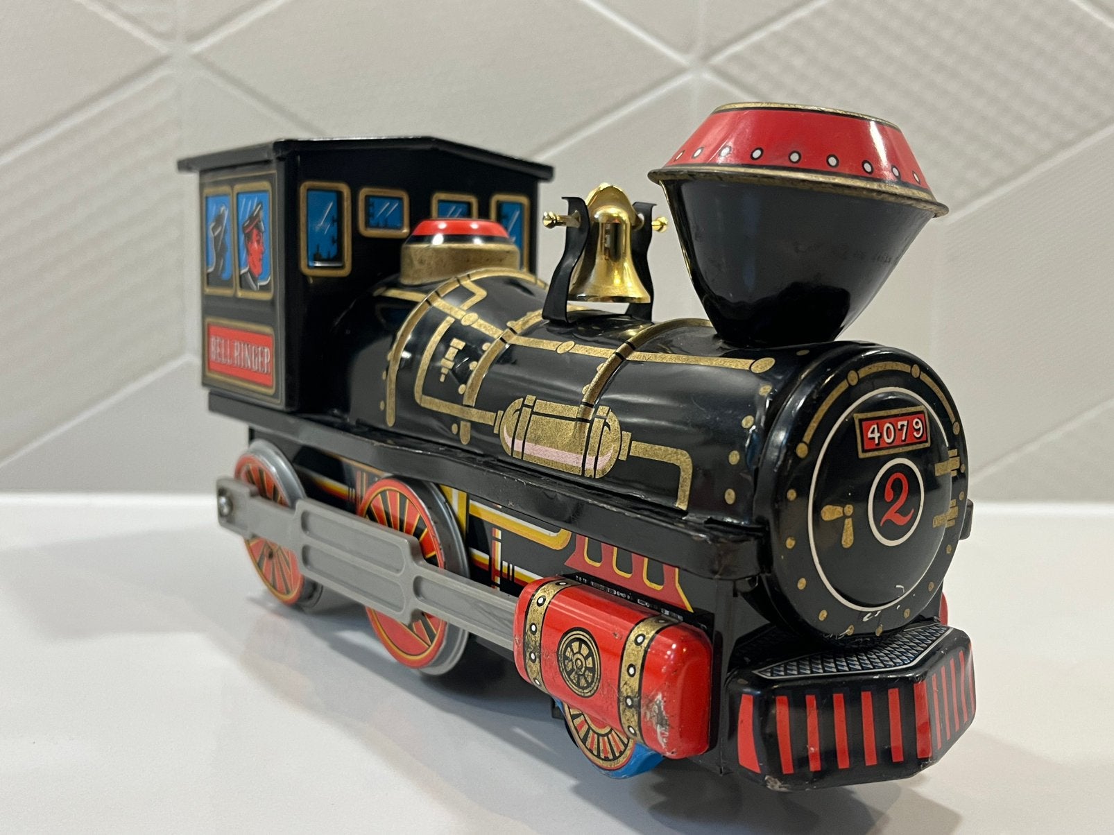Blikken speelgoed Modern Toys MT 4079 “Bell Ringer” Japan, Verzenden, Gebruikt
