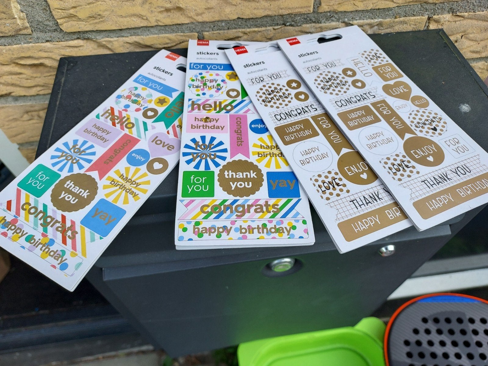Nieuwe HEMA stickers voor elke gelegenheid (4 pakjes), Ophalen of Verzenden, Nieuw, Overige typen