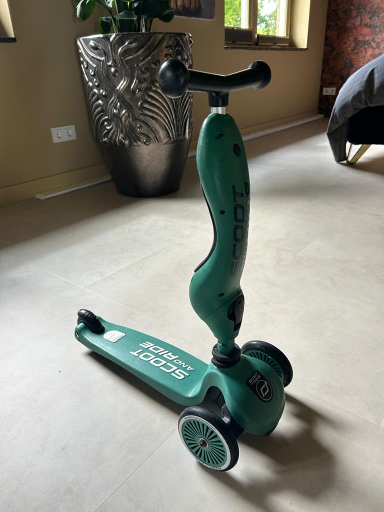 Scoot and Ride step/kinderstep - Groen, Fietsen en Brommers, Steps, Ophalen, Zo goed als nieuw, Gewone step
