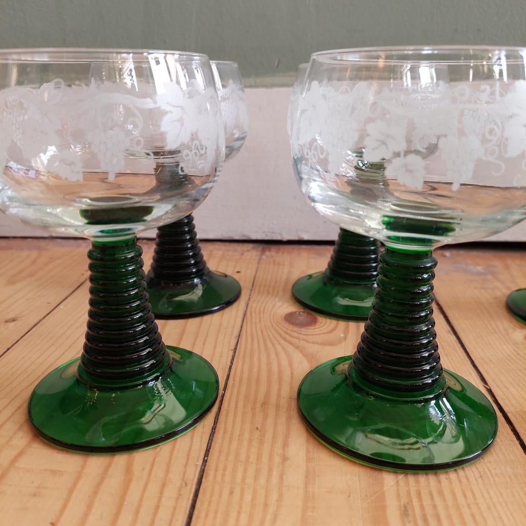Lucky Vintage midcentury moezel glazen of roemers, ., Lucky Vintage, Overige typen, Ophalen of Verzenden