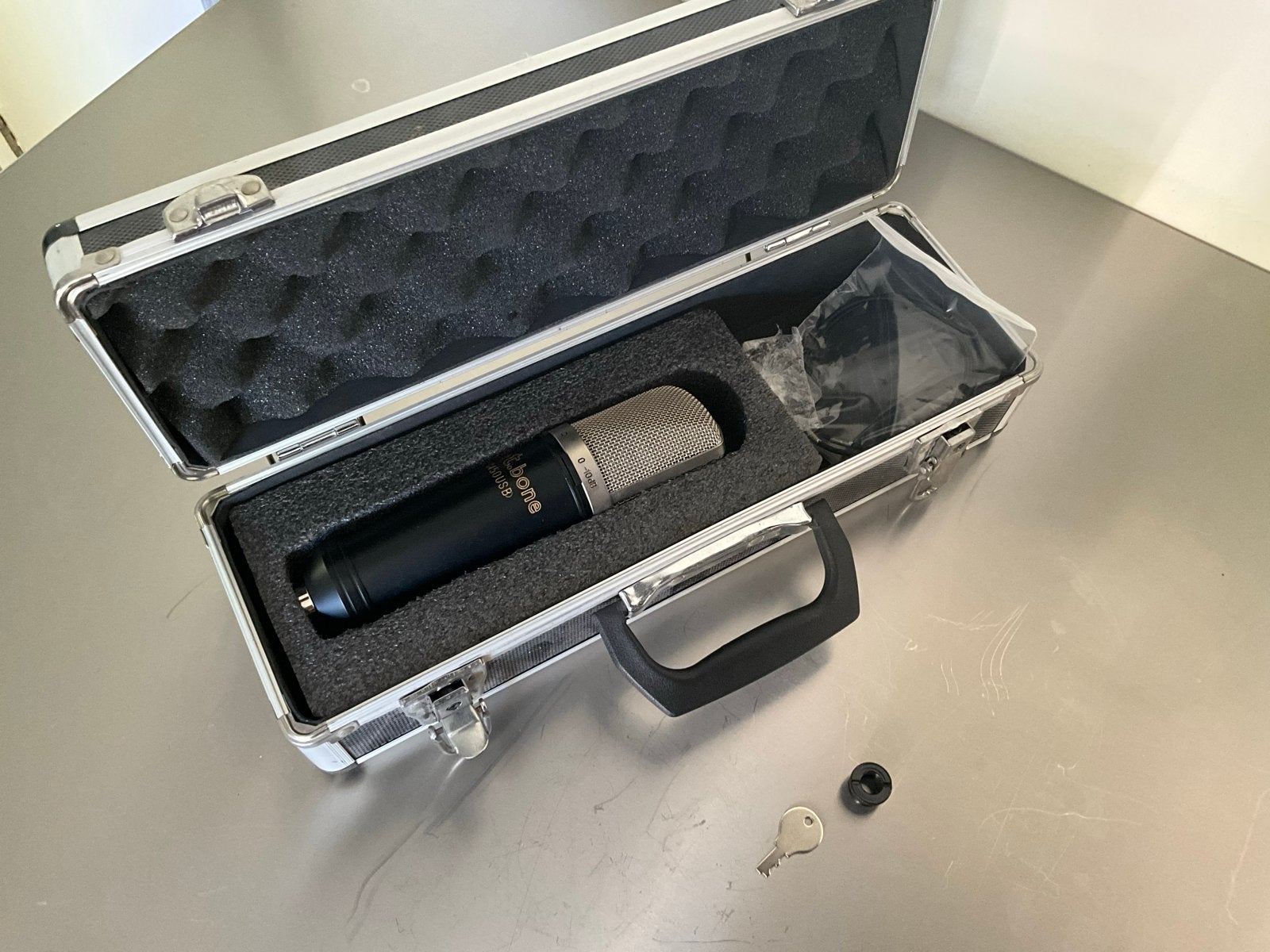 T.bone SC 450 USB Microfoon met standaard en popfilter, Ophalen, Gebruikt, Studiomicrofoon