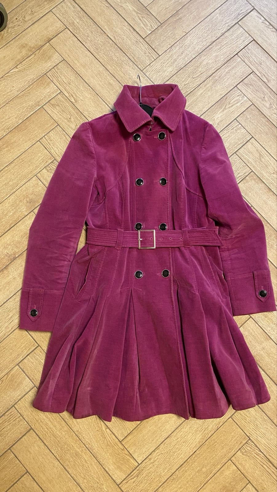 Karen Millen najaarsjas - stijlvol en elegant, Ophalen of Verzenden, Gedragen, Maat 42/44 (L), Roze