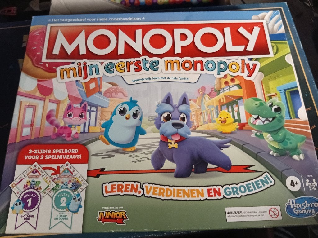 Mijn eerste monopoly, Ophalen of Verzenden, Zo goed als nieuw, Hasbro
