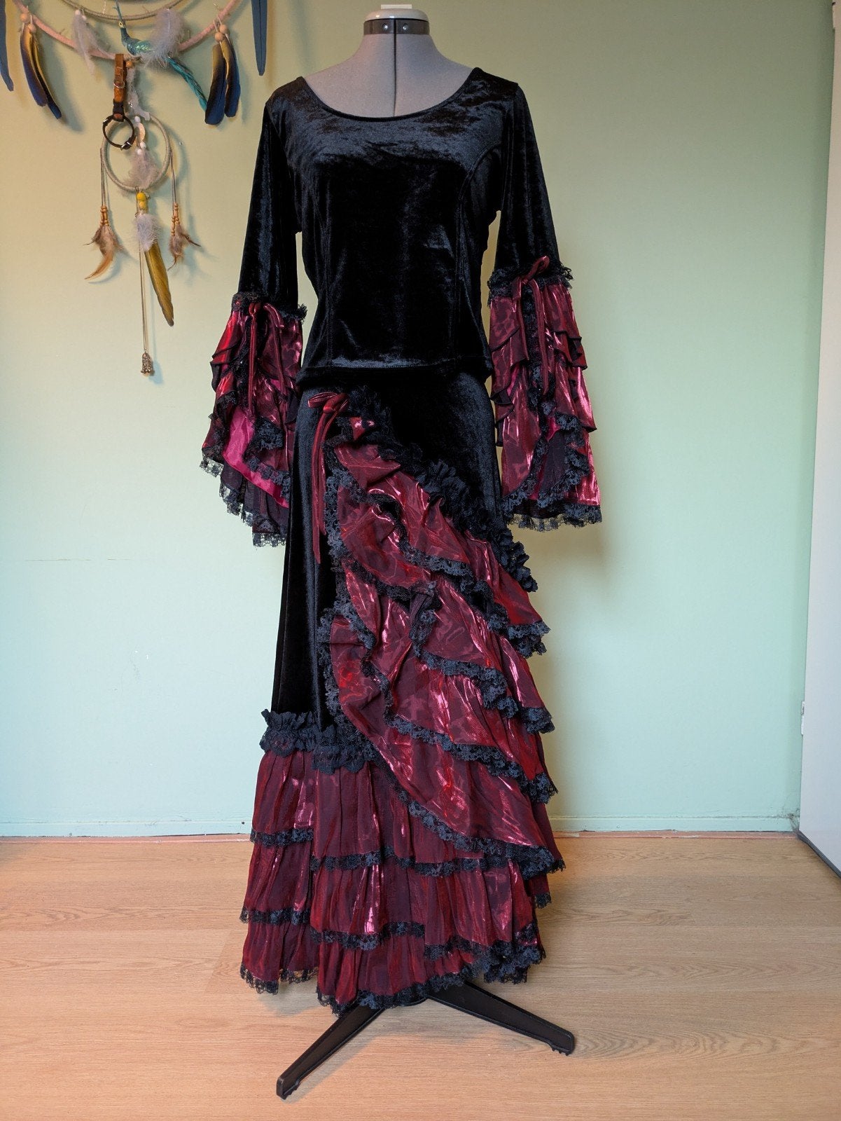 Gothic setje maat L, Ophalen of Verzenden, Zo goed als nieuw, Zwart, Overige typen
