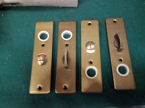 vintage deurschilden vrij en bezet,, Verzamelen, Retro, Ophalen of Verzenden