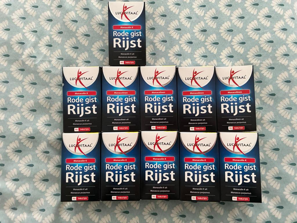 11x Lucovitaal Rode Gist Rijst Monacolin K - Nieuw, MHD 09/2, Ophalen of Verzenden, Nieuw, Poeder of Drank