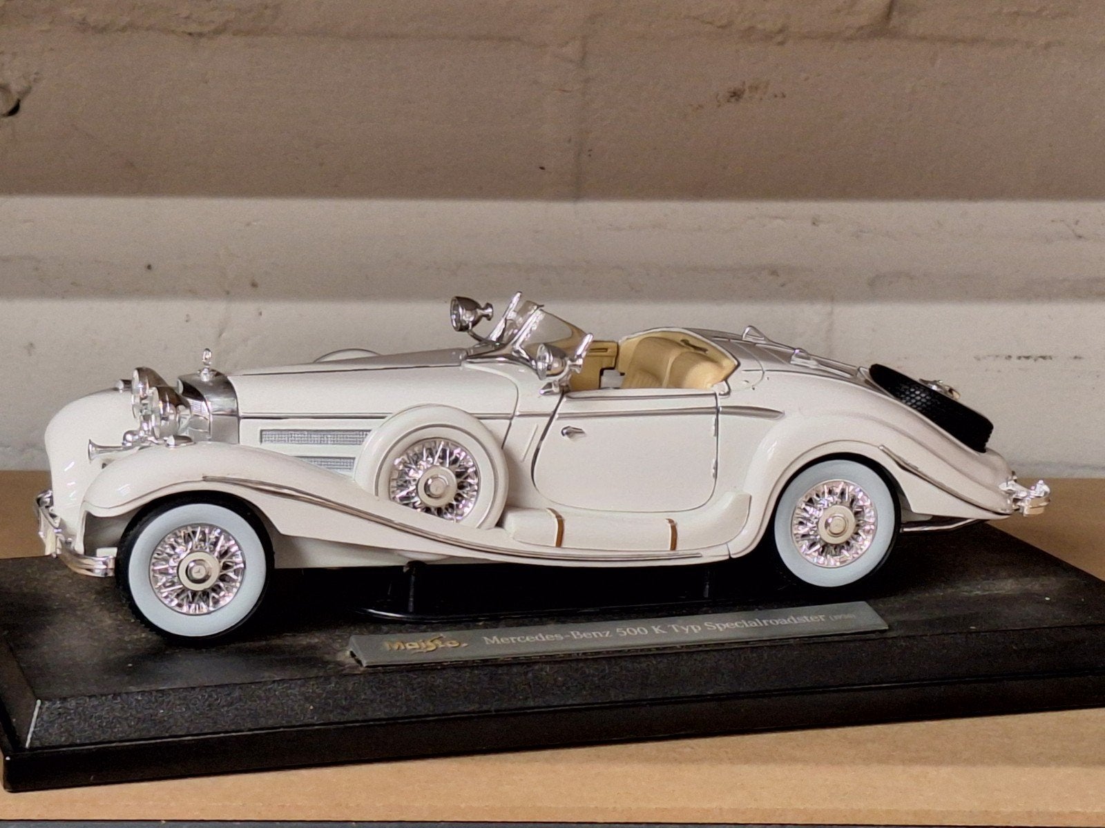 Mercedes Benz 500 K Typ Specialroadster (1936), Maisto, Ophalen of Verzenden, Zo goed als nieuw, Maisto