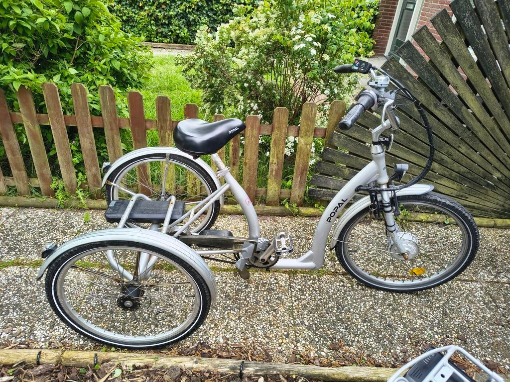 Popal driewielfiets met slechte accu, een opknapper, Ophalen, Gebruikt, Overige typen, 80 kg of meer