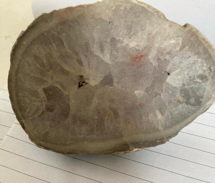 Agaat/Chalcedoon Nodule (twee zijdes), Ophalen of Verzenden, Mineraal