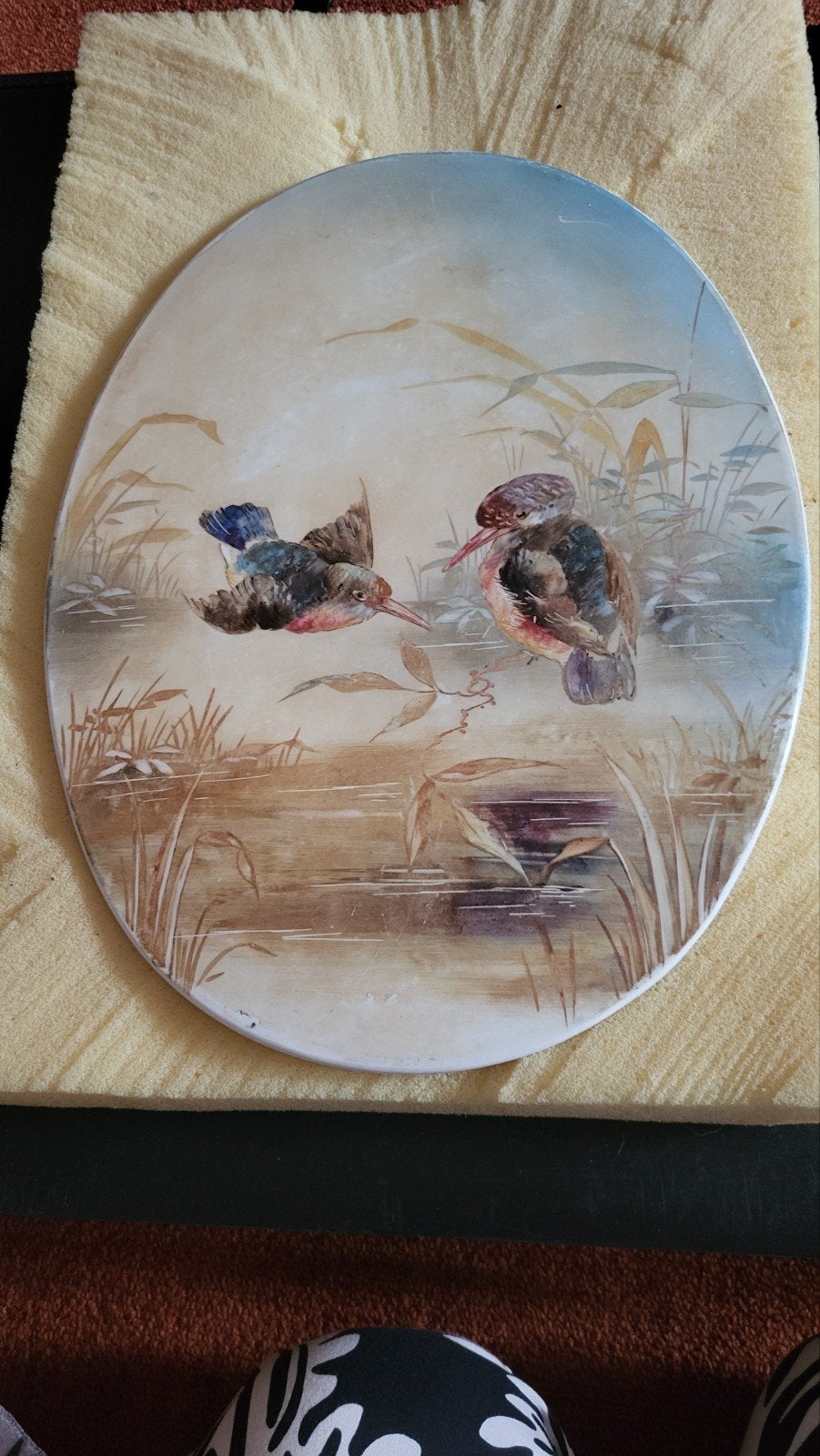 Schildering op porselein, Ophalen of Verzenden