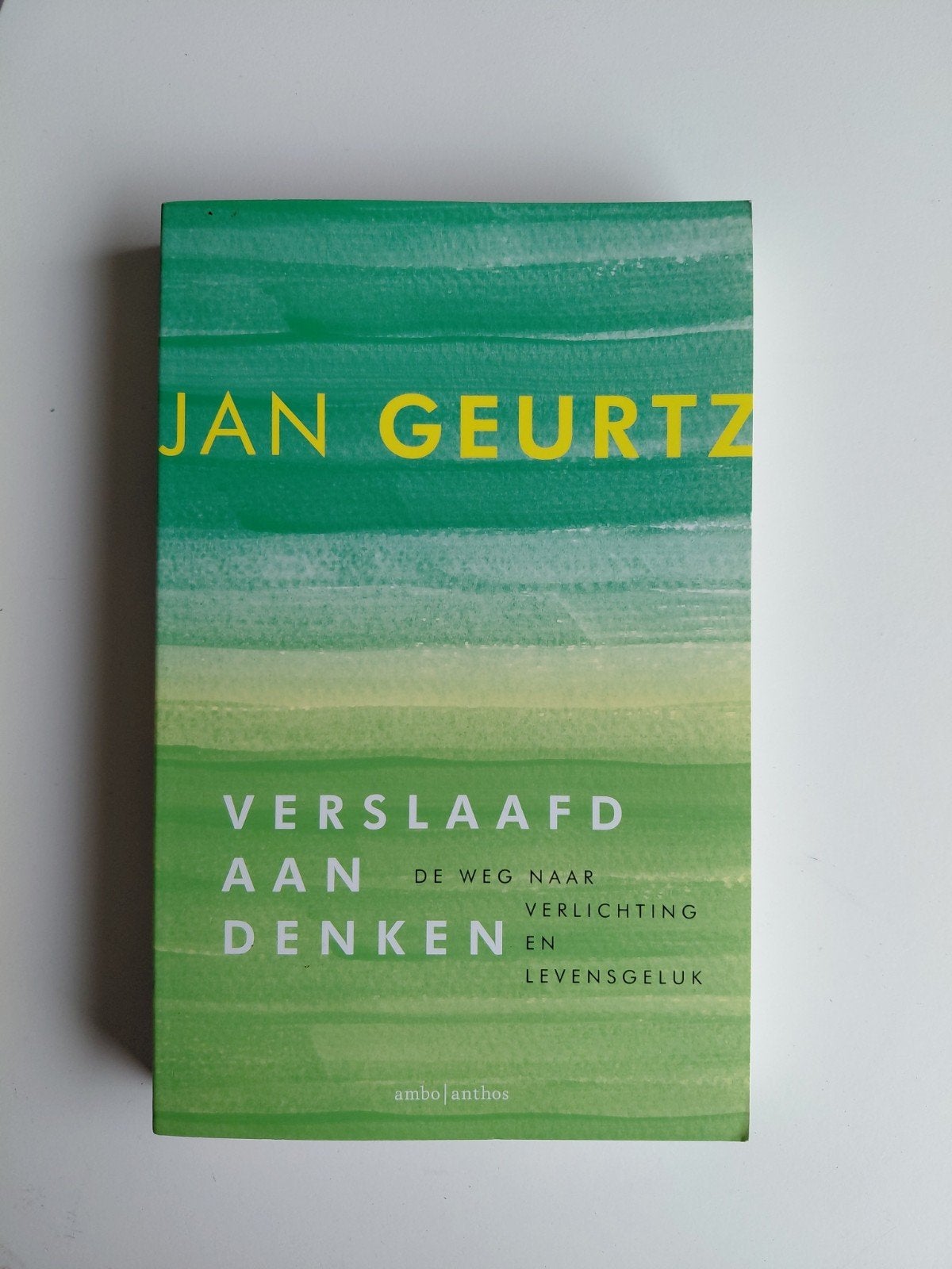 Jan Geurtz - Verslaafd aan denken, Boeken, Psychologie, Ophalen of Verzenden, Zo goed als nieuw, Jan Geurtz