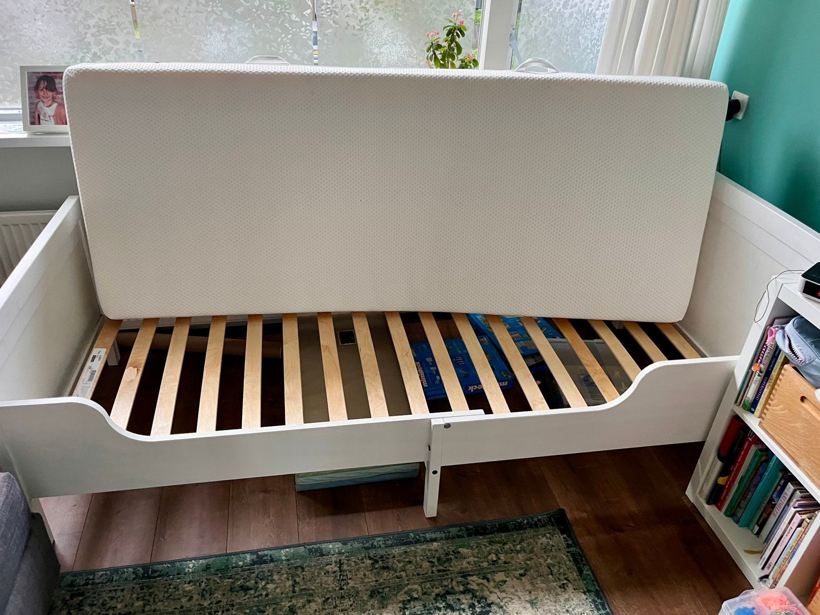 ABYGDA matras Ikea (foam) nieuwstaat 80 x 200, Ophalen, Eenpersoons, Wit, Zo goed als nieuw