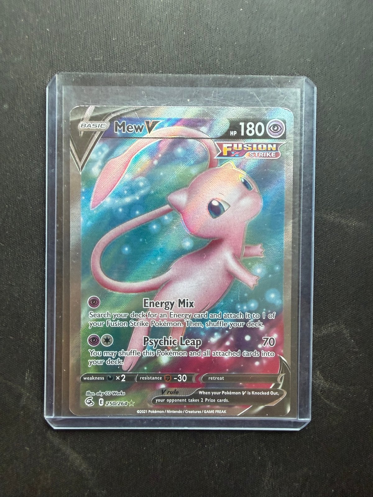 Mew V FST250/264, Hobby en Vrije tijd, Ophalen of Verzenden, Zo goed als nieuw, Losse kaart, Foil