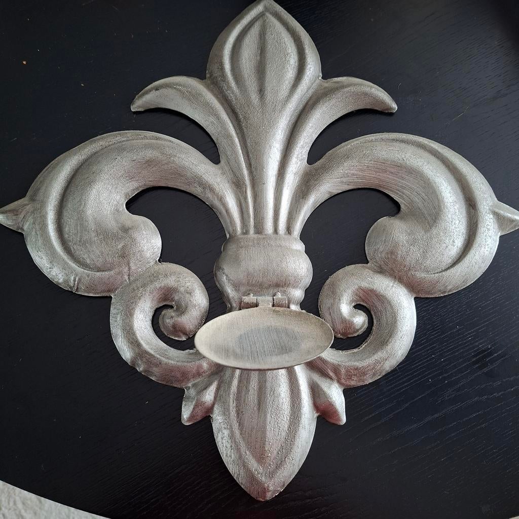 Wandornament Fleur de Lis met kaarthouder, Ophalen of Verzenden