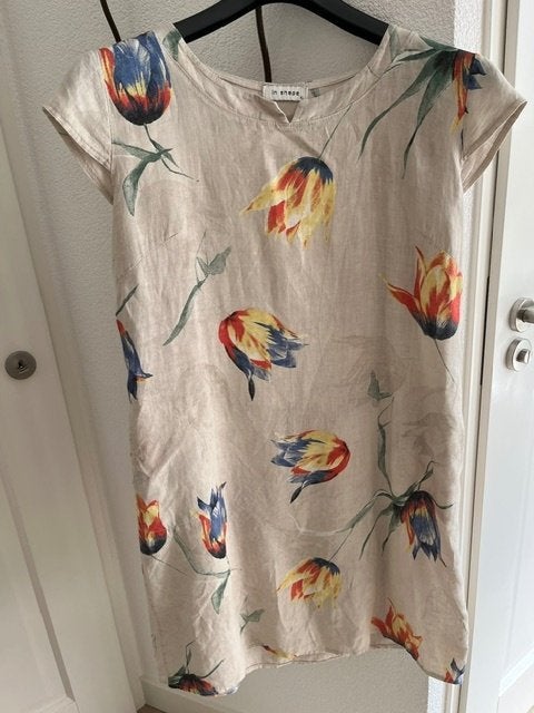 IN SHAPE beige linnen zomerjurk maat XL, Kleding | Dames, Jurken, Beige, Maat 42/44 (L), Ophalen of Verzenden, Zo goed als nieuw