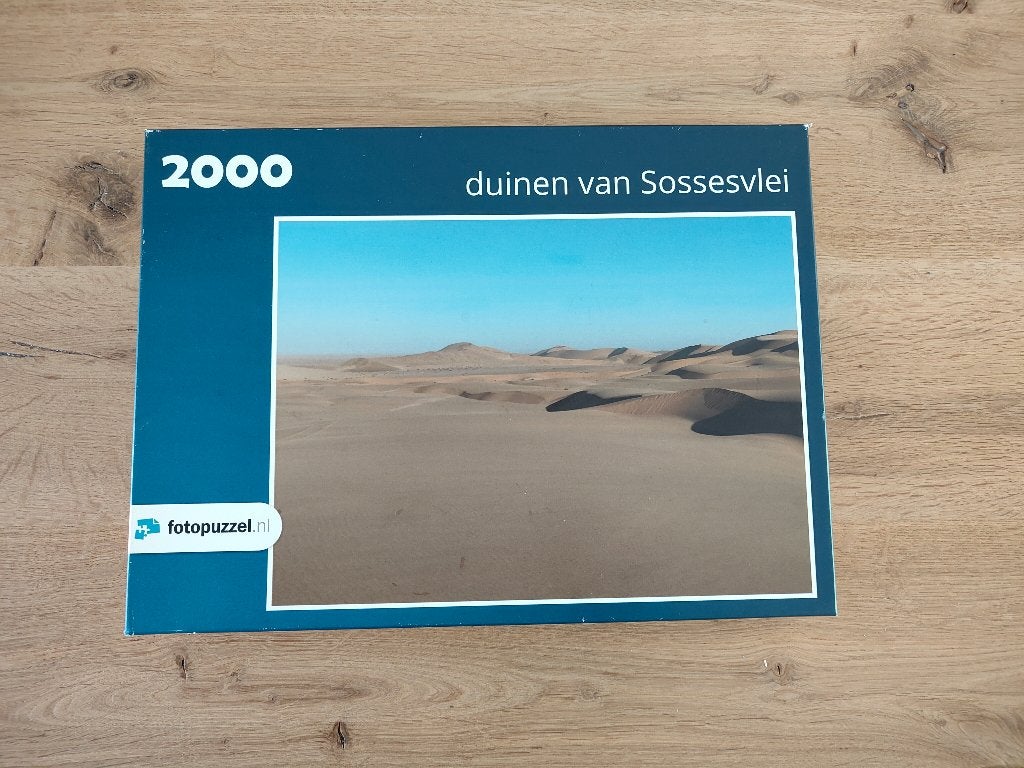 Foto puzzel Duinen van Sossesvlei 2000 st., Ophalen of Verzenden, Meer dan 1500 stukjes, Gebruikt, Legpuzzel