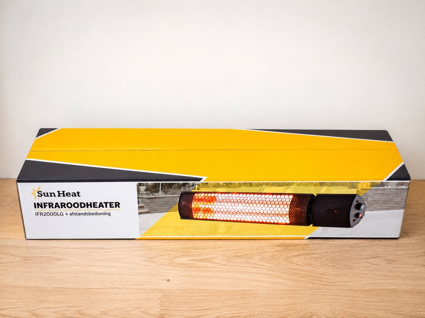 Nieuwe SunHeat terrasheater 2000W + afstandsbediening, Ophalen of Verzenden, Nieuw, Wand