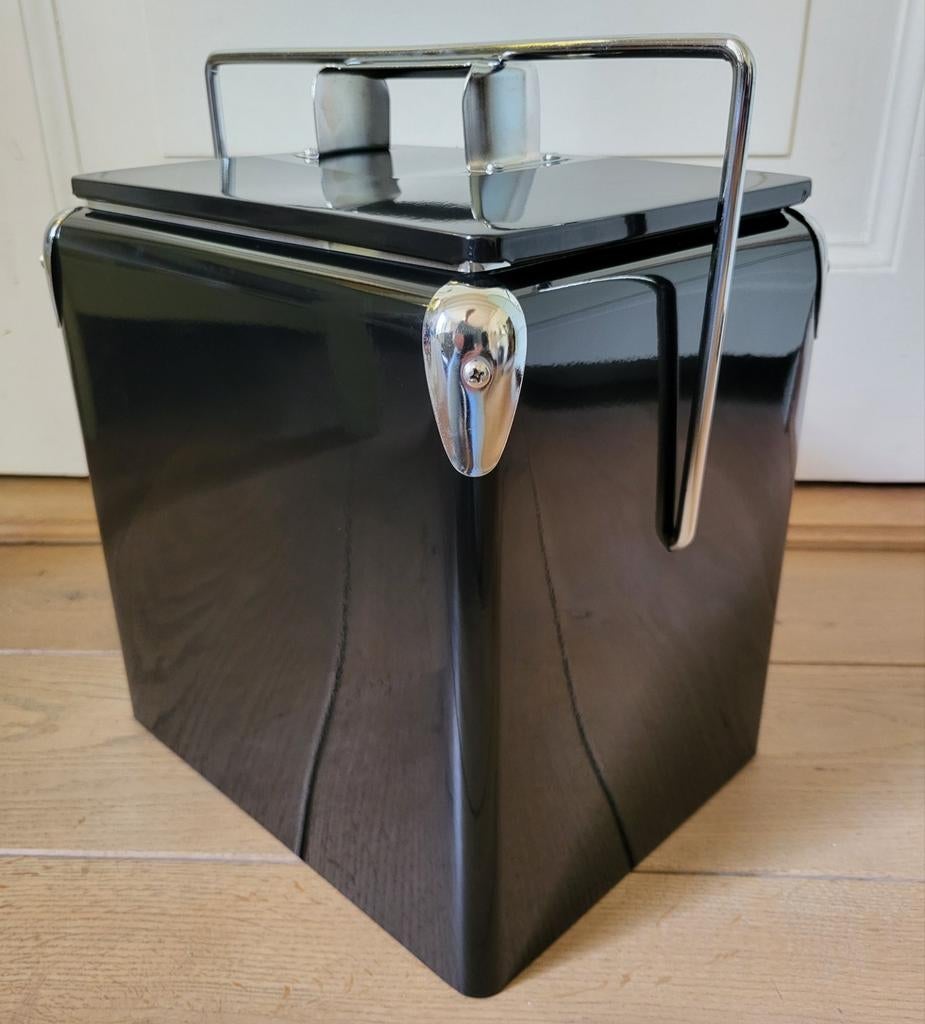 Retro cooler - Koelbox - NIEUW - Zwart, Ophalen of Verzenden, Nieuw, Koelbox, Koelelement