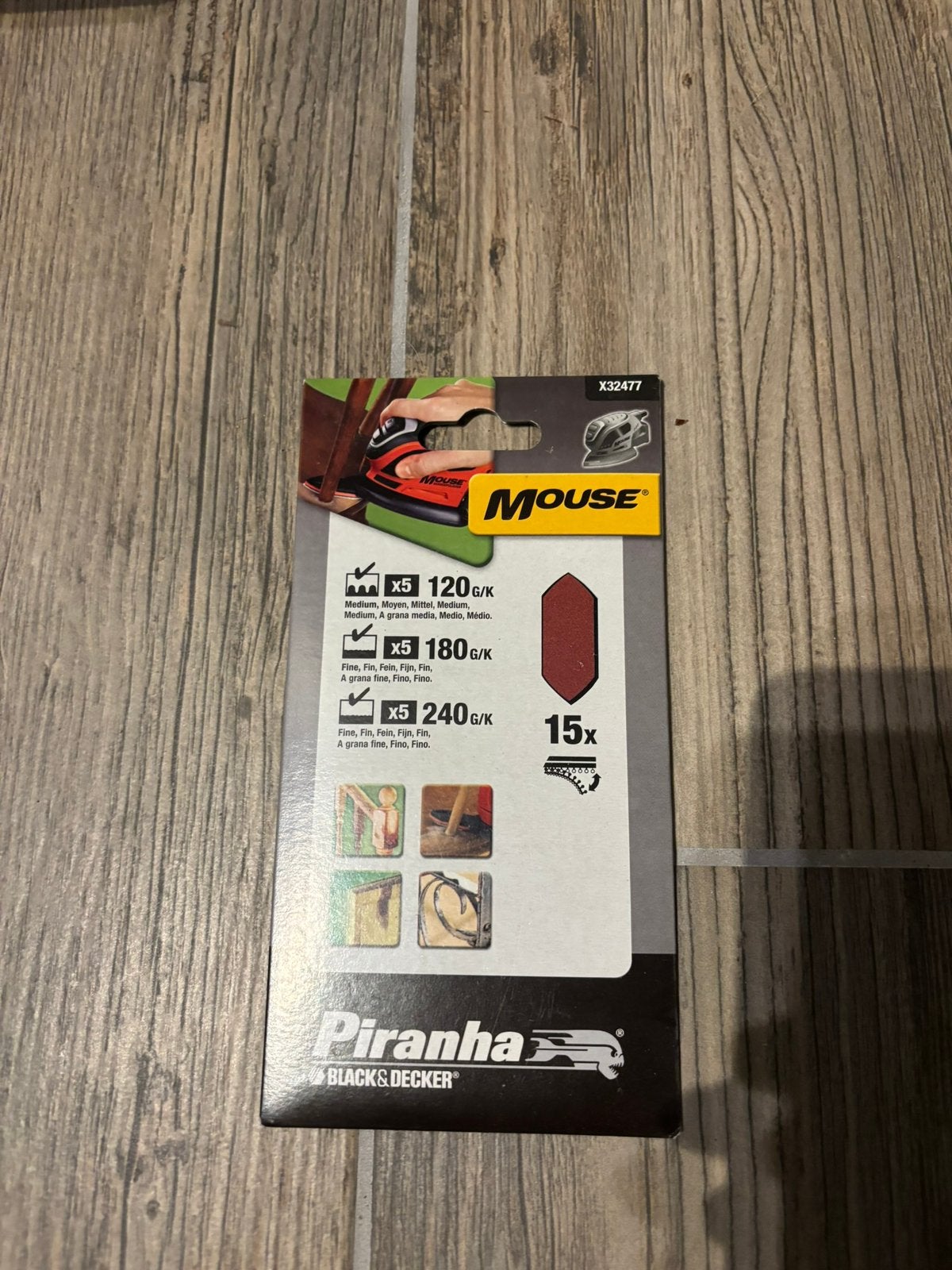 Black & Decker Piranha Mouse X32477, Ophalen of Verzenden, Nieuw, Minder dan 600 watt, Vlakschuurmachine