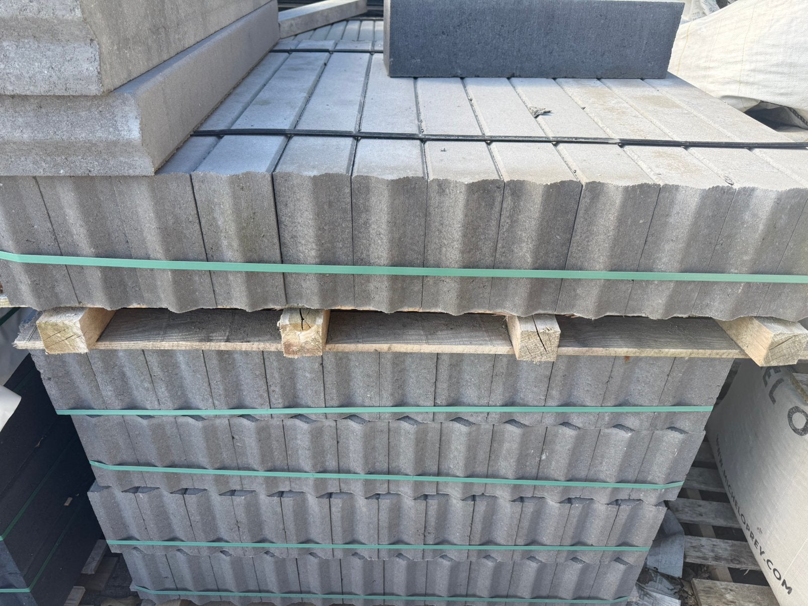 Opsluitbanden grijs 10x20x100, Tuin en Terras, Ophalen, 100 tot 200 cm, Overige typen, Zo goed als nieuw