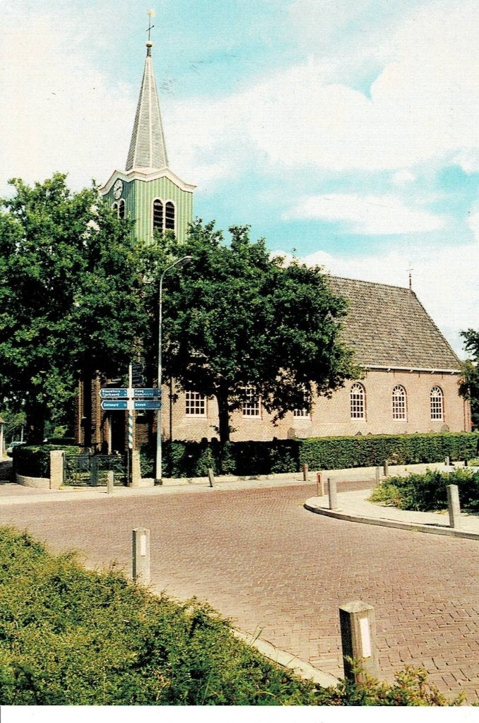 Oudega, Kerk, Ophalen of Verzenden, Ongelopen, Friesland