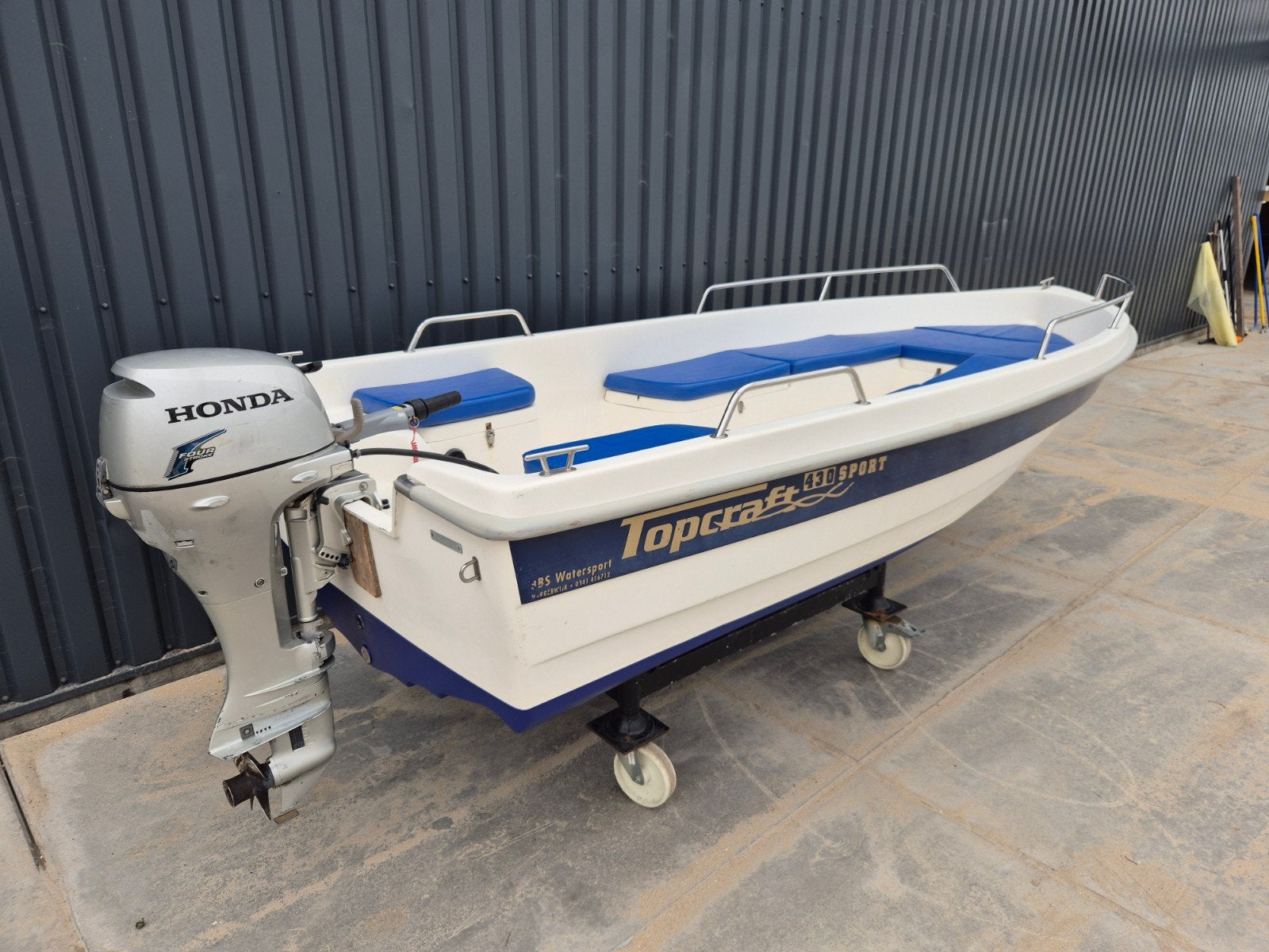 Topcraft 430 Sport met Honda 8pk 4-takt Buitenboordmotor, Ophalen