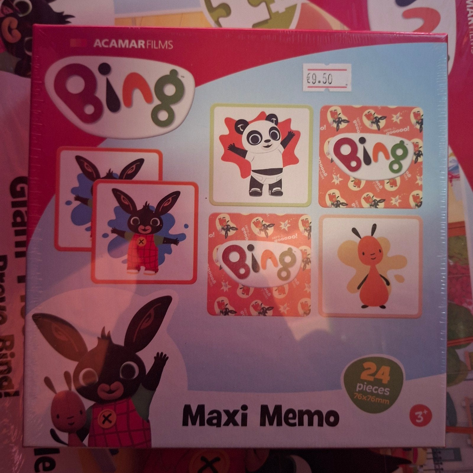 Bing Maxi Memo - 24 Stukjes Geheugenspel, Ophalen, Nieuw, Puzzelen