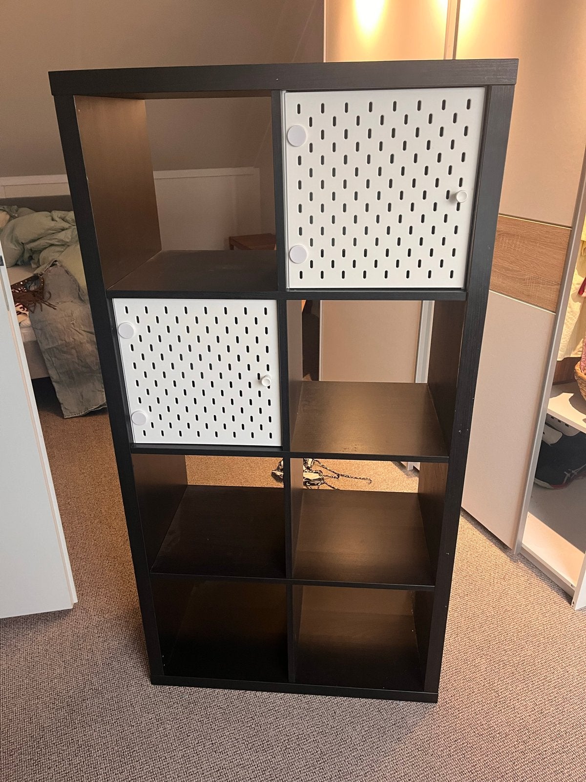 Ikea Malm kast met twee witte deurtjes, Ophalen, Gebruikt, 50 tot 100 cm, 150 tot 200 cm