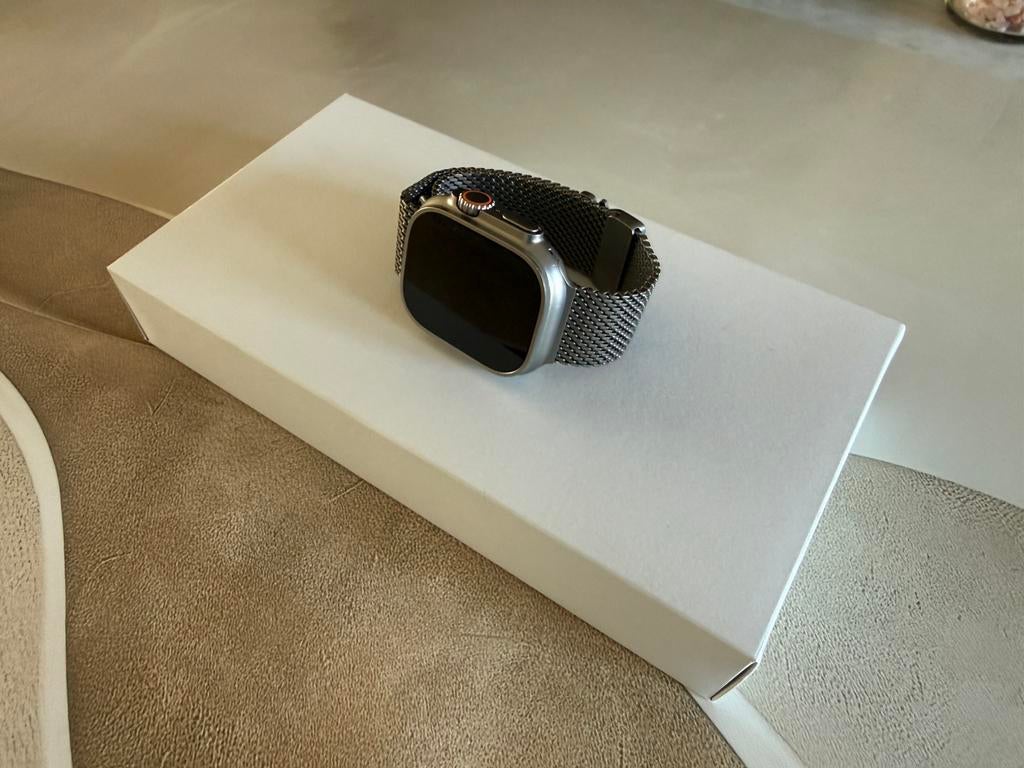 Apple Watch Ultra 2 Titanium – in topstaat, IOS, Ophalen of Verzenden, Zo goed als nieuw, Waterdicht