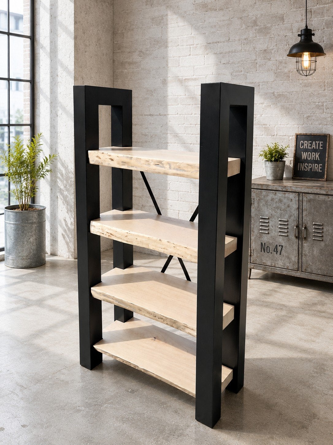 XXL BOOMSTAM BOEKENKAST NIEUW, Ophalen, 200 cm of meer, Nieuw, Minder dan 150 cm