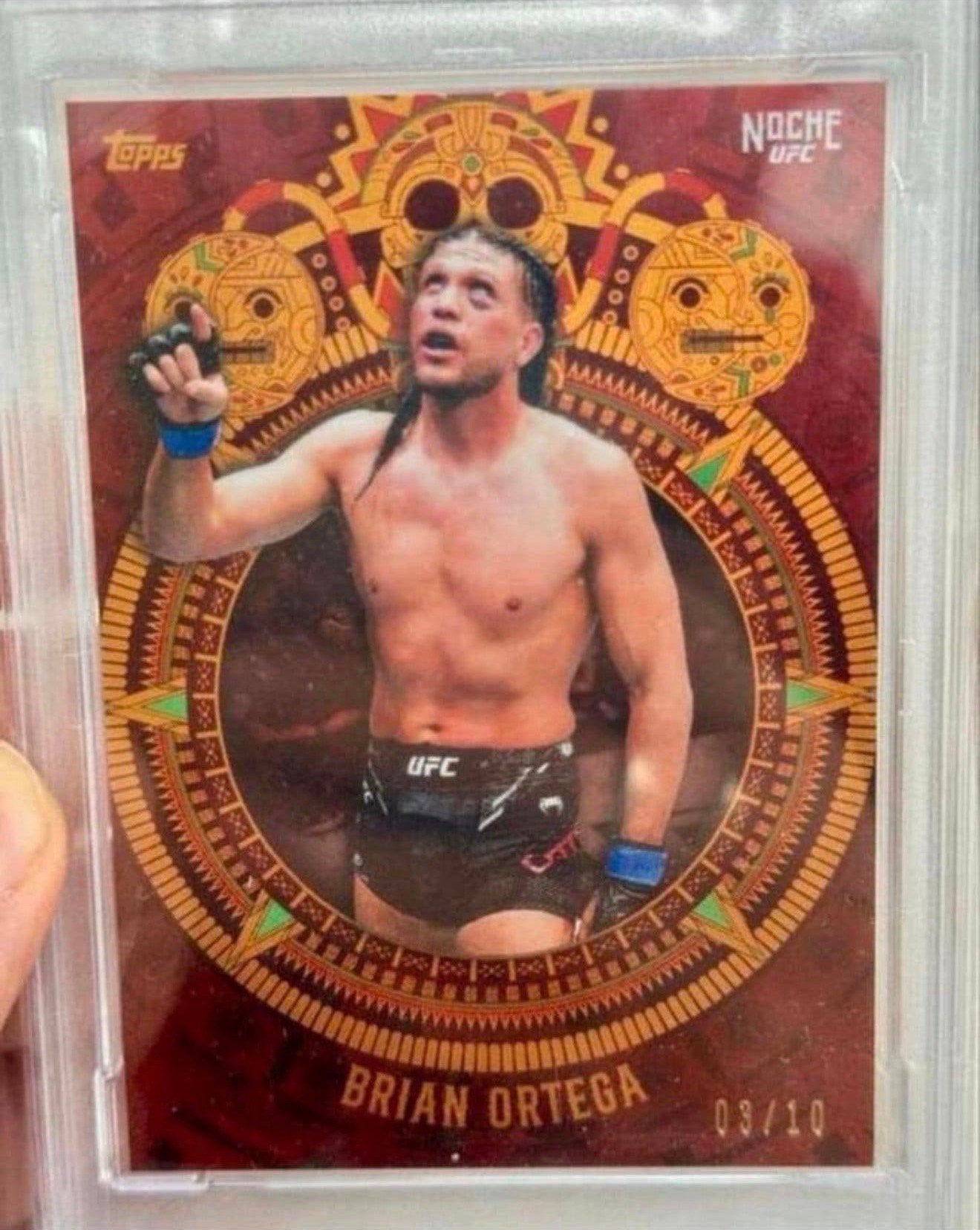 2024 TOPPS NOCHE UFC #5D BRIAN ORTEGA Red PSA-10 grade, Spelerskaart, P, P, P