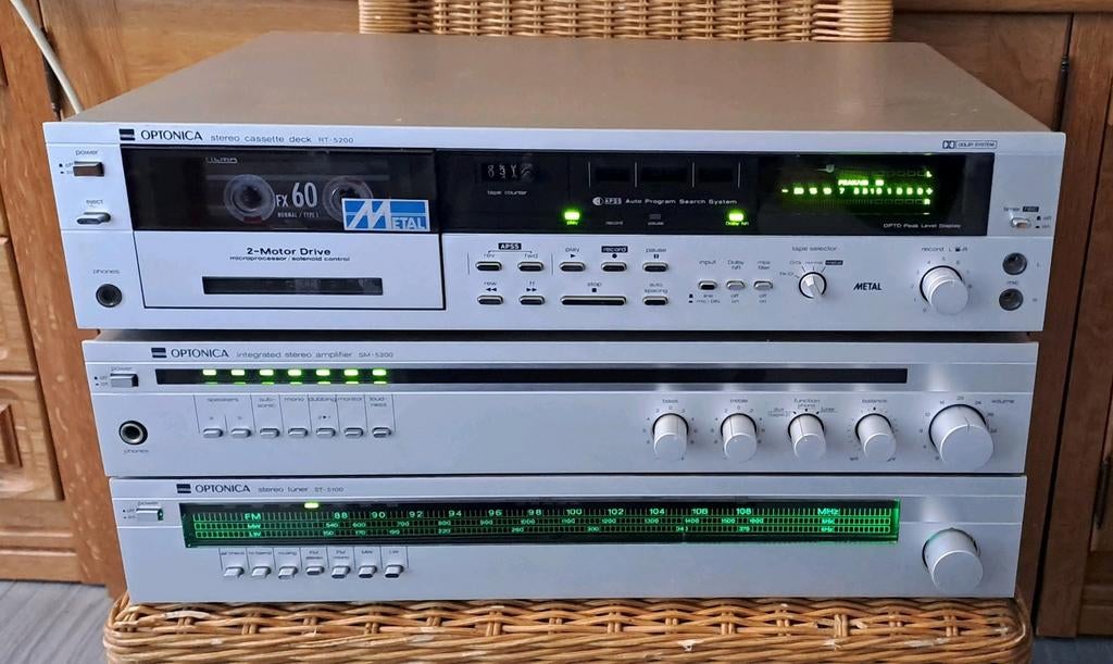 Optonica SM-5200 RT-5200 ST-5100 Stereo Set, Ophalen of Verzenden