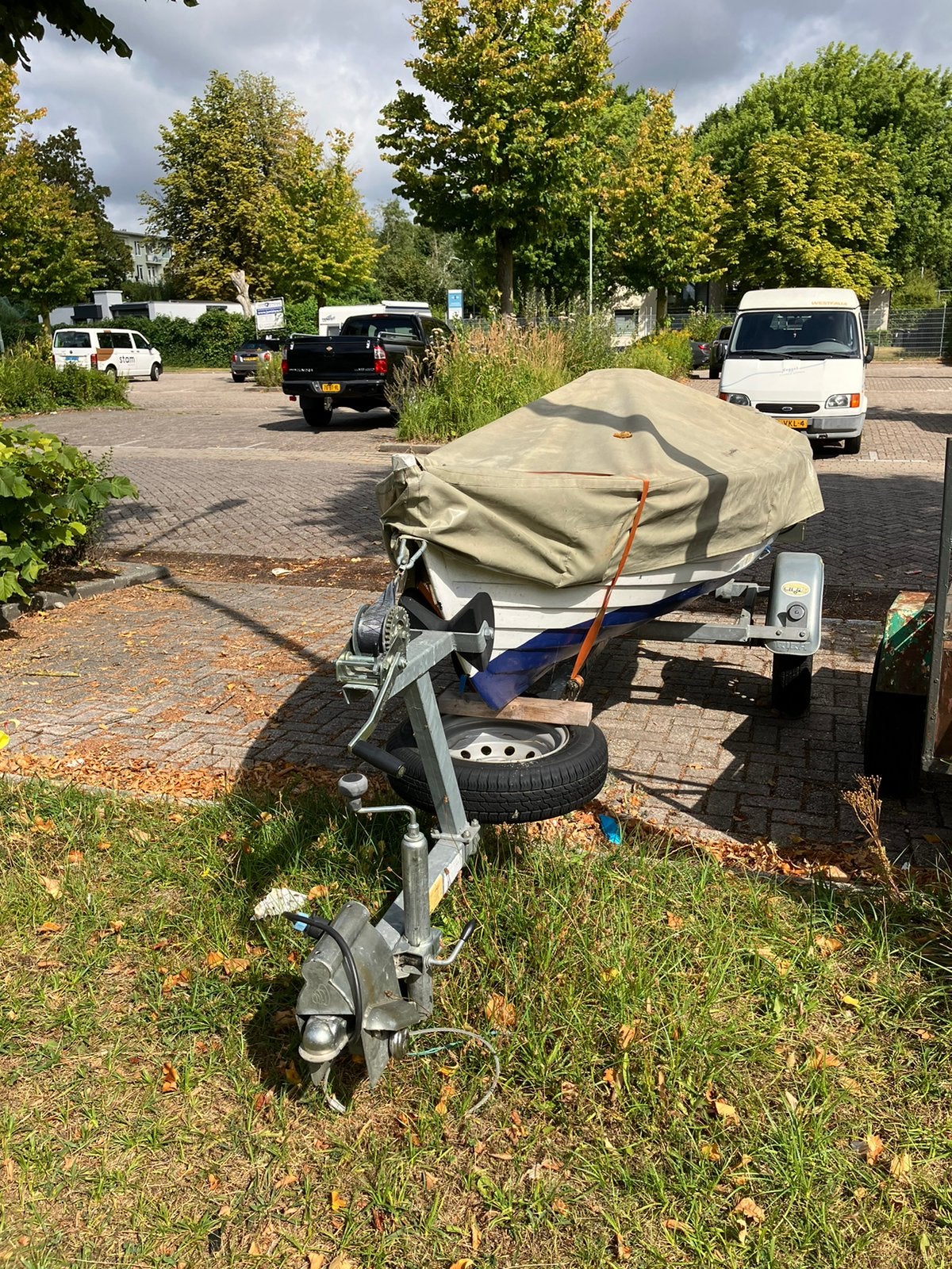 Riba boottrailer 750 kg, Ophalen, Gebruikt