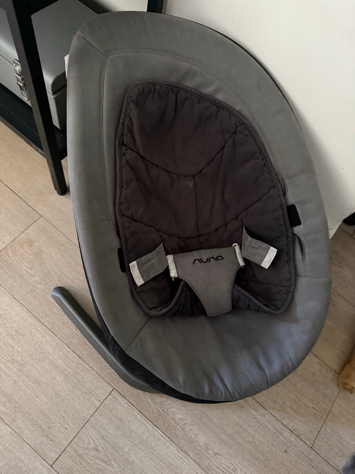 Nuna Leaf Wipstoel - Grijs gratis ophalen, Kinderen en Baby's, Gebruikt, Wipstoel, Met gordel(s) of riempje(s), Ophalen