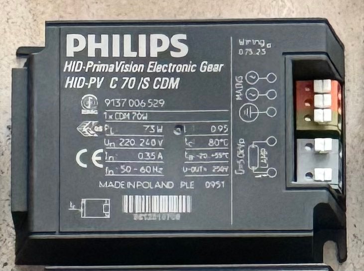 Philips HID-PV C 70/S CDM elektronis voorschakelapparaat 70W, High Tech Campus 48, 5656 AE Eindhoven, Nederland, Zwart, Overige fittingen