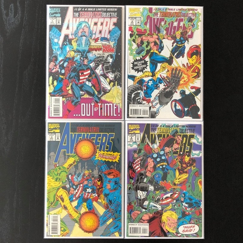 Avengers: Terminatrix Objective Vol.1 #1 t/m 4 Set (1993), Amerika, Marvel Comics, Complete serie of reeks, Ophalen of Verzenden