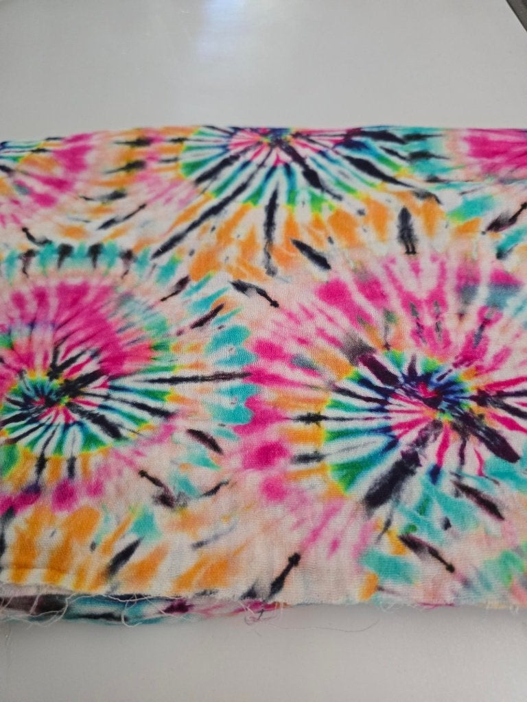 hydrofiel tiedye roze (111), 120 cm of meer, Nieuw, Ophalen of Verzenden, Katoen