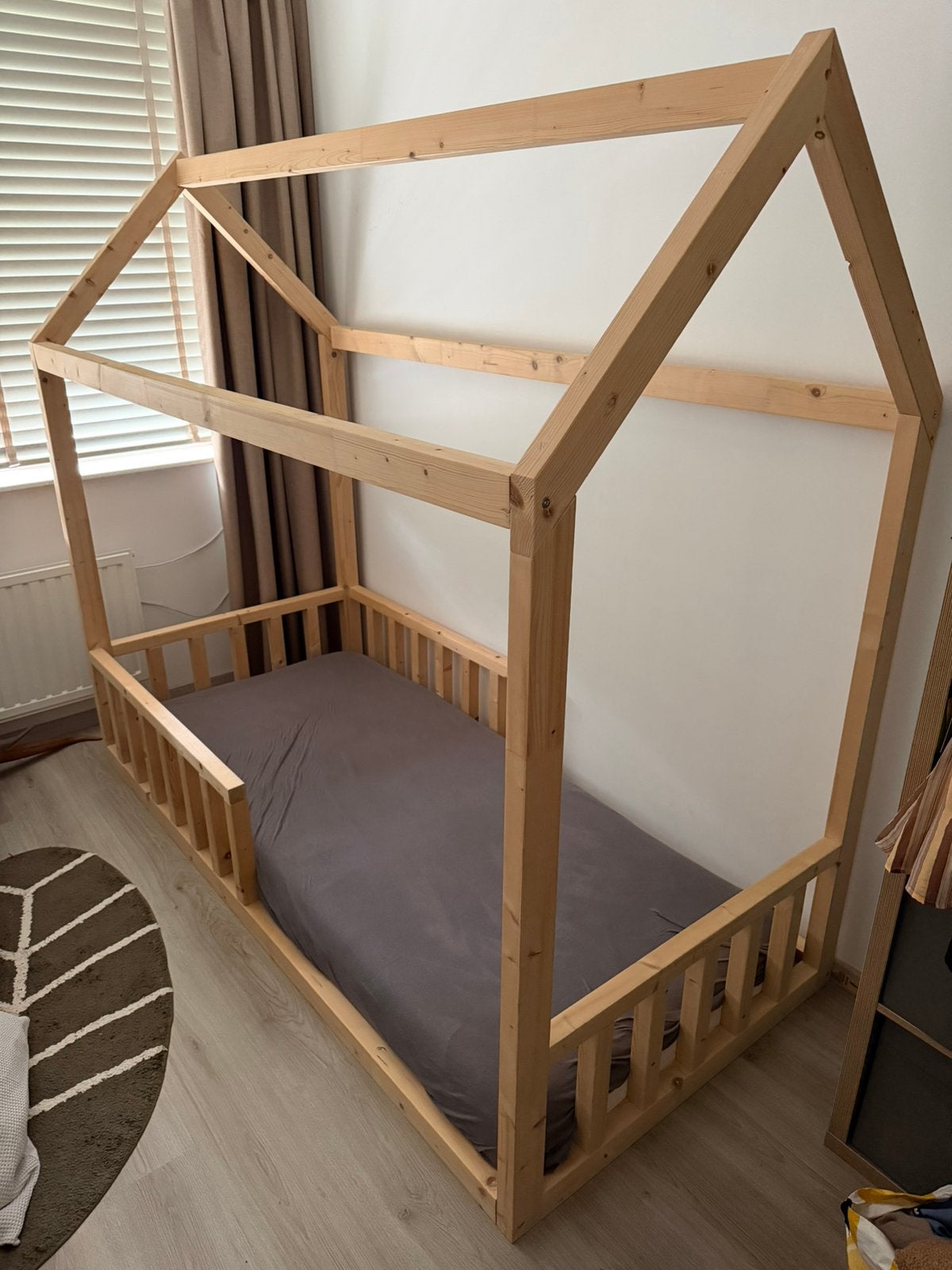 Mano Woods bedhuisje fondo medio 90x200, Ophalen, 85 tot 100 cm, Zo goed als nieuw, Lattenbodem