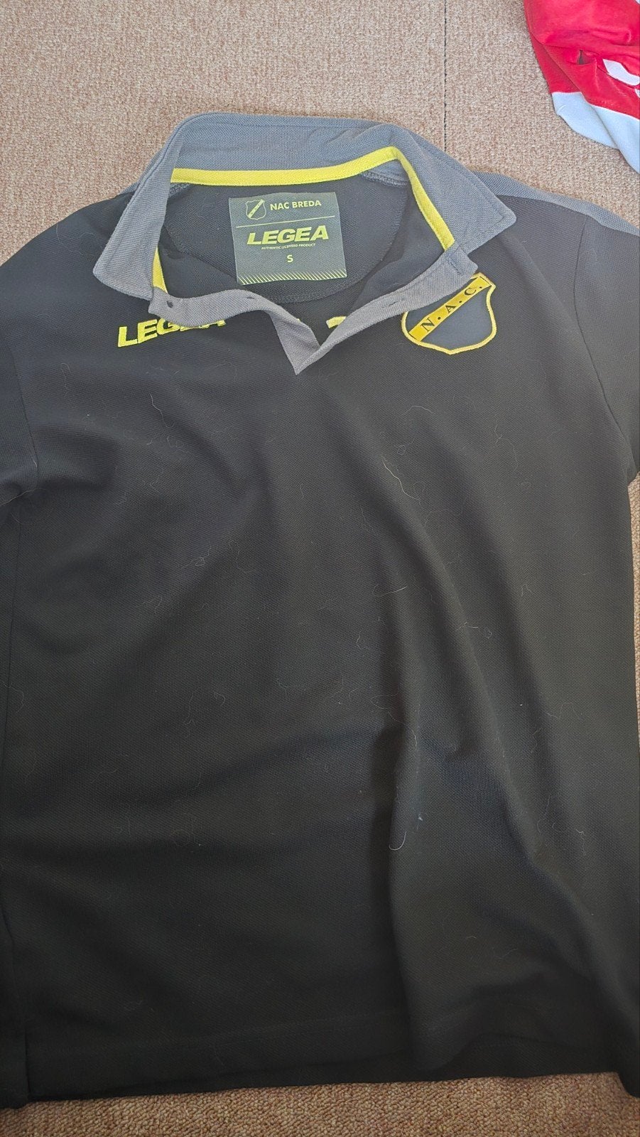 NAC Breda Legea Voetbalshirt Maat S Zwart/Grijs, Kleding | Heren, Zwart, Nieuw, Ophalen of Verzenden, Voetbal